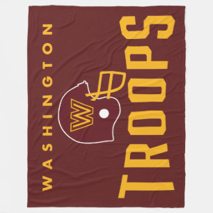 Washington Troops Football Fleece-Decke Fleecedecke