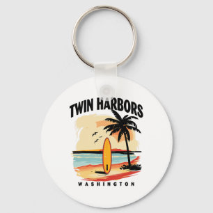 Washington Twin Harbors Surfbrett Surfen Männer Fr Schlüsselanhänger