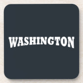 Washington-Typografie dc Getränkeuntersetzer (Vorderseite)