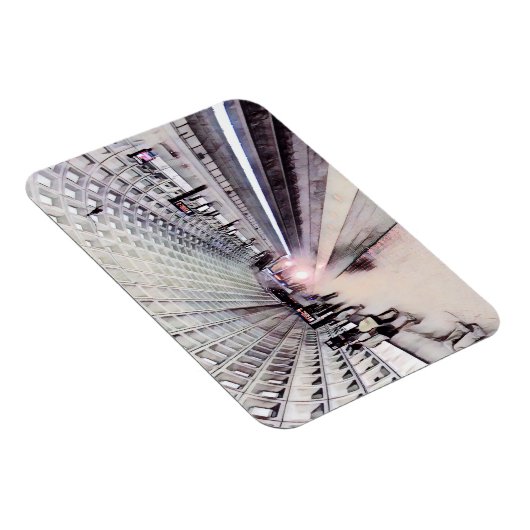 Washington U-Bahn Wasserfarbenmalerei Magnet (Rechte Seite)