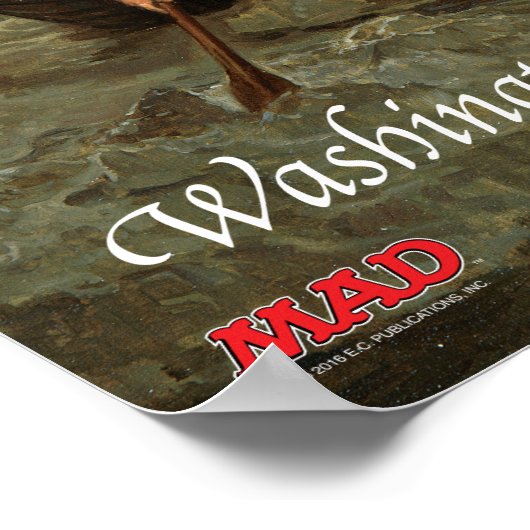 Washington über das Delaware-Poster reden Poster (Ecke)