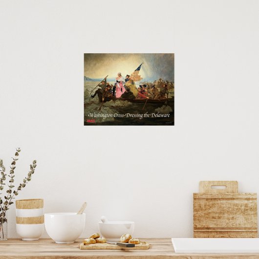 Washington über das Delaware-Poster reden Poster (Küche)