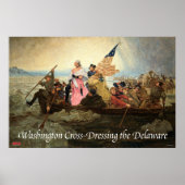 Washington über das Delaware-Poster reden Poster (Vorne)