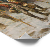 Washington überprüft die gefangenen Farben nach de Poster (Ecke)