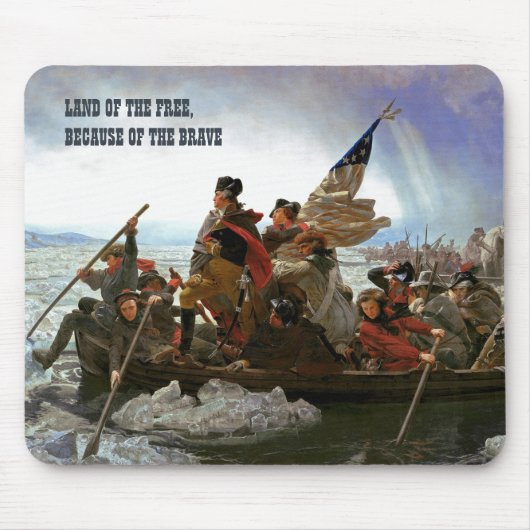 Washington überquert das Delaware Fine Art Mousepad (Vorne)