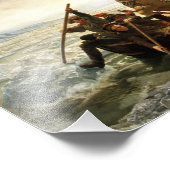 Washington überquert das Delaware Fotodruck (Ecke)