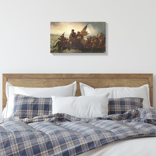 Washington überquert das Delaware-Gemälde Leinwanddruck (Insitu (Schlafzimmer))