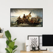 Washington überquert das Delaware — Grenze Poster (Heimbüro)