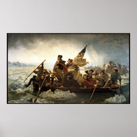 Washington überquert das Delaware — Grenze Poster (Vorne)