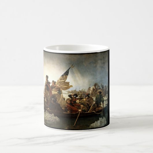 Washington überquert das Delaware Kaffeetasse (Mittel)