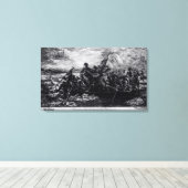 Washington überquert das Delaware Leinwanddruck (Insitu (Holzboden))