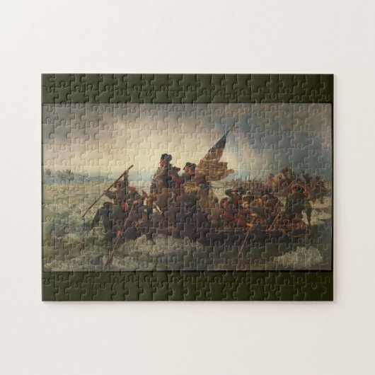 Washington überquert das Delaware Luetze Kunstpuzz Puzzle (Horizontal)