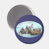 Washington überquert das Delaware Magnet (Vorderseite/Rückseite)