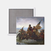 Washington überquert das Delaware Magnet (Vorderseite/Rückseite)