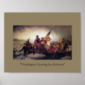 Washington überquert das Delaware Poster (Vorne)