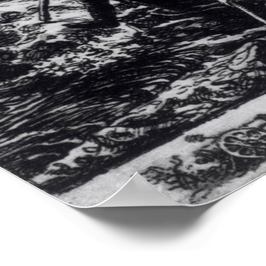 Washington überquert das Delaware Poster (Ecke)