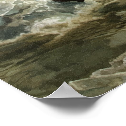 Washington überquert das Delaware Poster (Ecke)