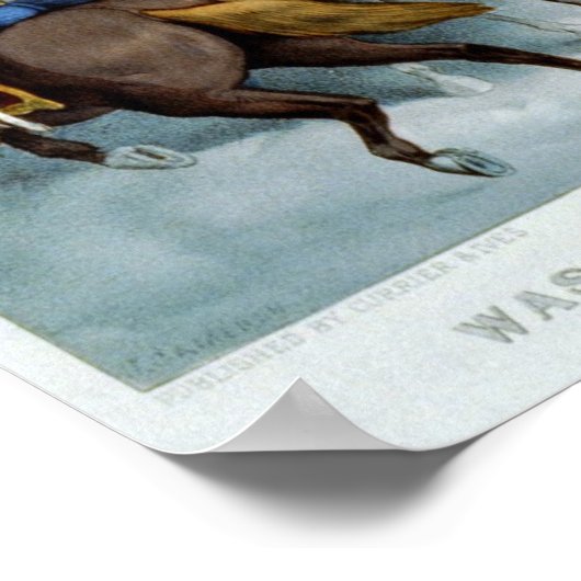 Washington überquert das Delaware Poster (Ecke)