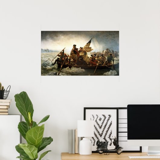 Washington überquert das Delaware Poster (Heimbüro)