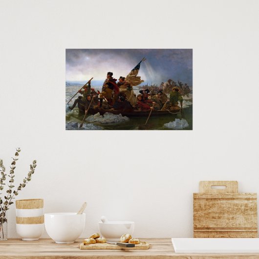 Washington überquert das Delaware Poster (Küche)