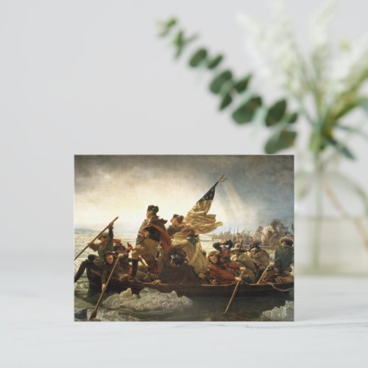 Washington überquert das Delaware Postkarte (Stehend Vorderseite)