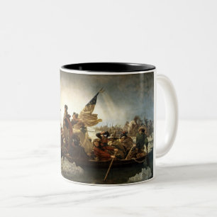 Washington überquert das Delaware Zweifarbige Tasse