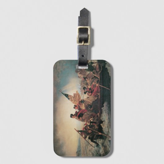 Washington überquert Delaware durch Emanuel Leutze Gepäckanhänger (Vorderseite Vertikal)