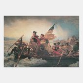 Washington überquert Delaware durch Emanuel Leutze Geschenkpapier Set (Vorderseite 3)