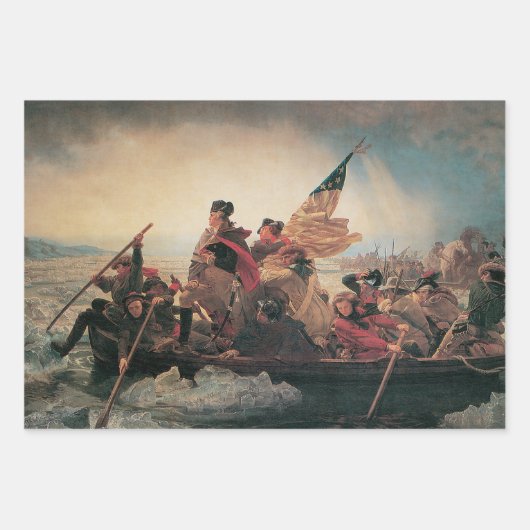 Washington überquert Delaware durch Emanuel Leutze Geschenkpapier Set (Vorderseite 2)