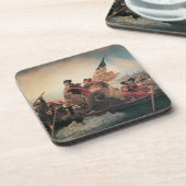 Washington überquert Delaware durch Emanuel Leutze Getränkeuntersetzer (Linke Seite)