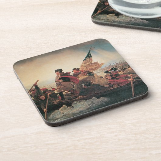 Washington überquert Delaware durch Emanuel Leutze Getränkeuntersetzer (Linke Seite)