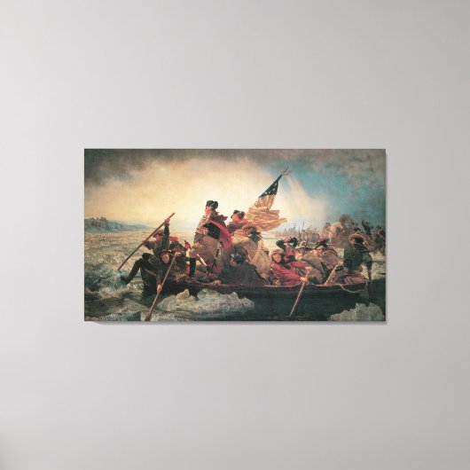 Washington überquert Delaware durch Emanuel Leutze Leinwanddruck (Vorderseite)