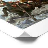 Washington überquert Delaware durch Emanuel Leutze Poster (Ecke)