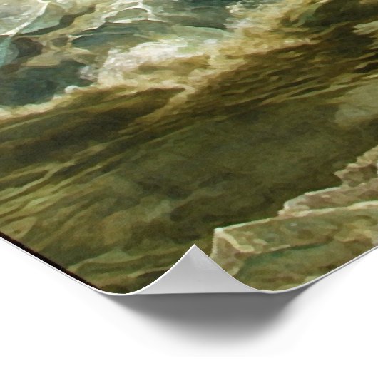 Washington überquert Delaware durch Emanuel Leutze Poster (Ecke)