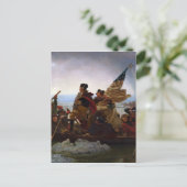 Washington überquert Delaware durch Emanuel Leutze Postkarte (Stehend Vorderseite)