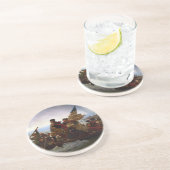 Washington überquert Delaware durch Emanuel Leutze Untersetzer (Seite)