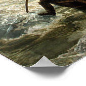 Washington überquert den Delaware Poster (Ecke)