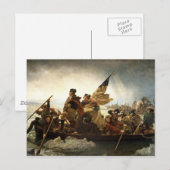 Washington überquert den Delaware Postkarte (Vorne/Hinten)