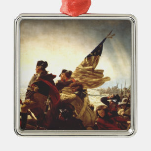 Washington überquert den Delaware von Emanuel Leut Ornament Aus Metall