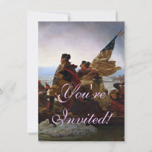 Washington überquert die Delaware-Kunst Einladung