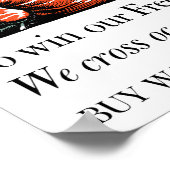 Washington überquerte das Delaware — WW2 Poster (Ecke)