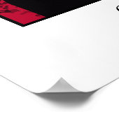 Washington und die US-Flagge Poster (Ecke)