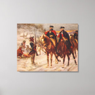 Washington und Lafayette an der Tal-Schmiede Leinwanddruck