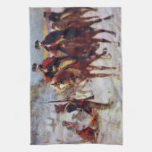 Washington und Lafayette an Tal-Schmiede ~ Handtuch (Vertikal)