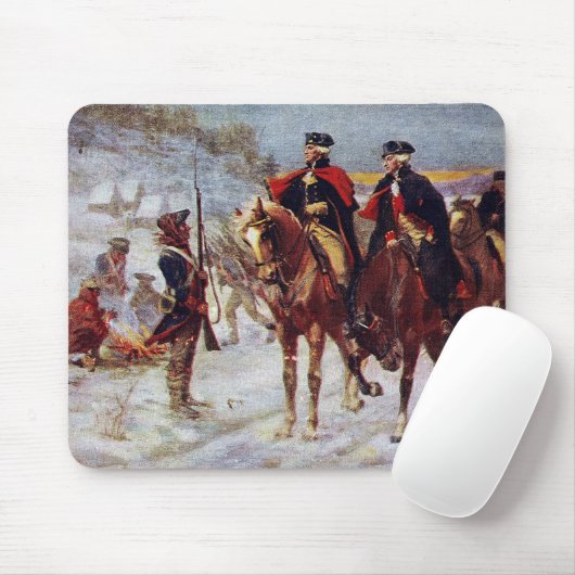 Washington und Lafayette an Tal-Schmiede ~ Mousepad (Mit Mouse)