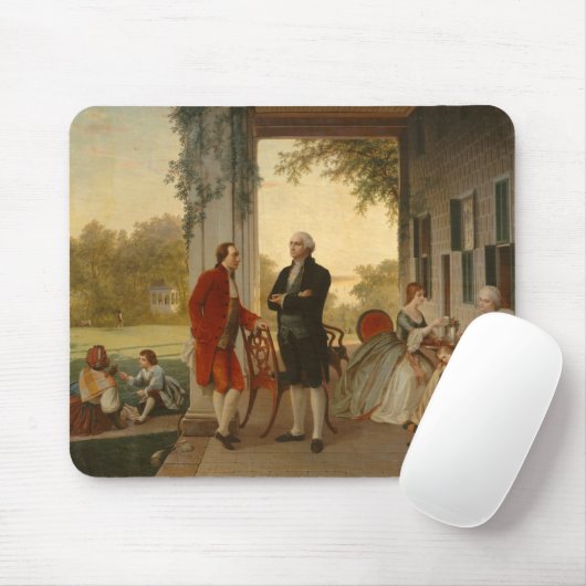 Washington und Lafayette beim Mount Vernon Mousepad (Mit Mouse)