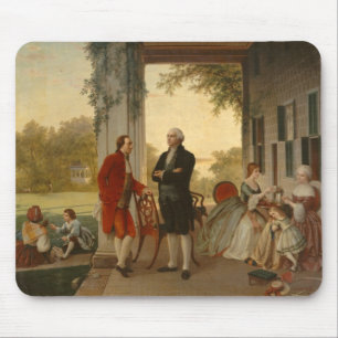 Washington und Lafayette beim Mount Vernon Mousepad