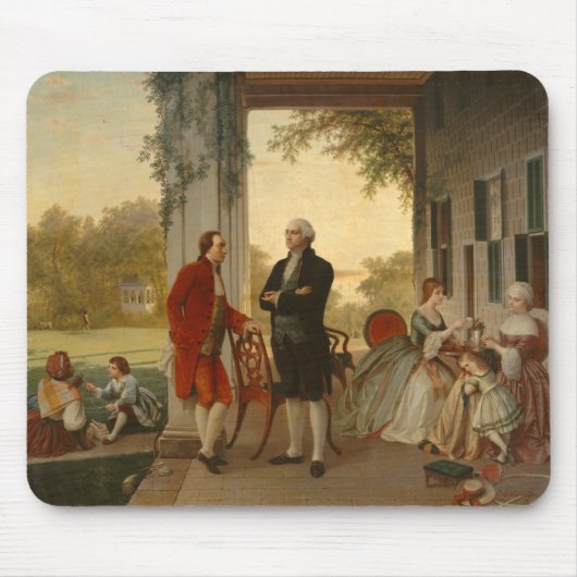 Washington und Lafayette beim Mount Vernon Mousepad (Vorne)