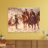 Washington und Lafayette im Valley Forge Leinwanddruck (Insitu (Wohnzimmer))