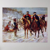 Washington und Lafayette im Valley Forge ~ Poster (Vorne)